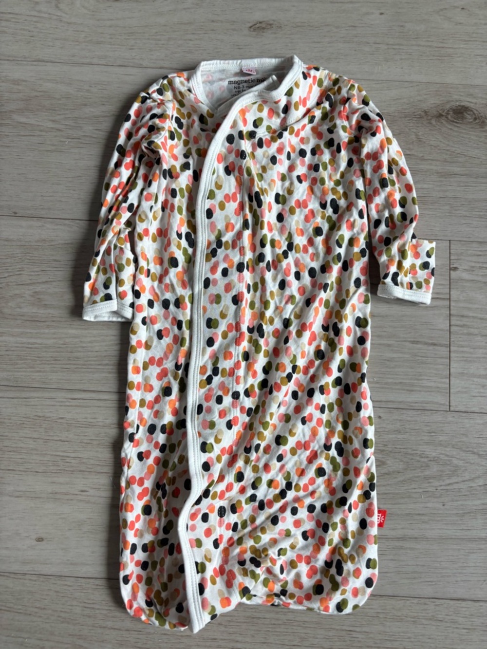 Magnificent Baby Confetti Velour Gown Newborn to 3 Months